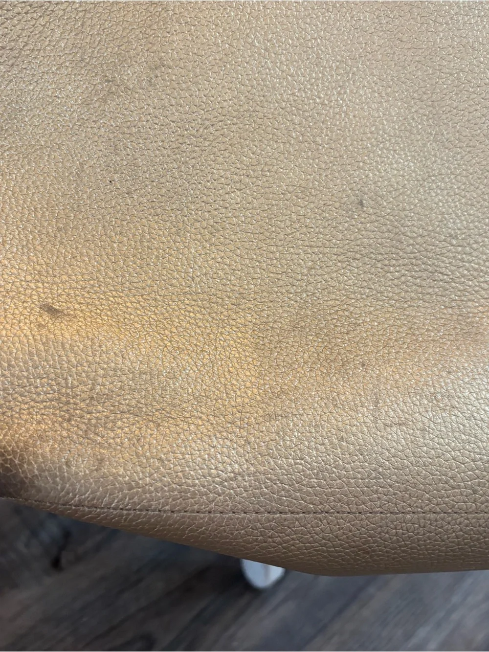 Michael Kors Metallic Gold Pebbled Leather Tote - Picture 3 of 7